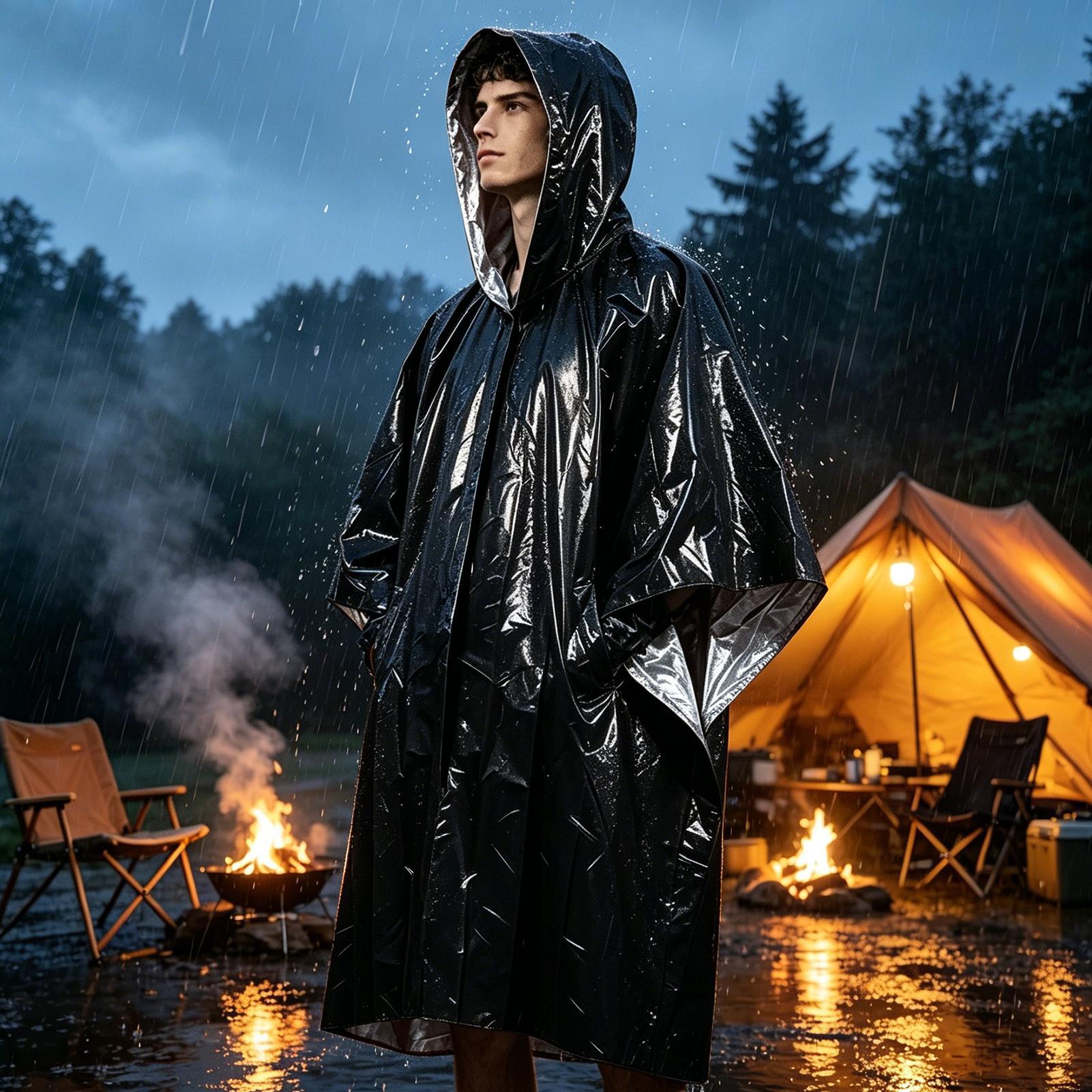 1Pc Emergency Waterproof Film  - огляд і ціна Emergency Poncho Rain