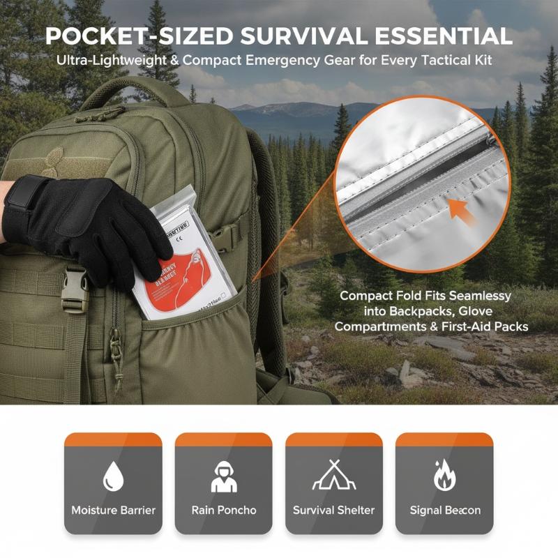 5Pcs Waterproof Reflective The - огляд і ціна Survival Blanket Reflective