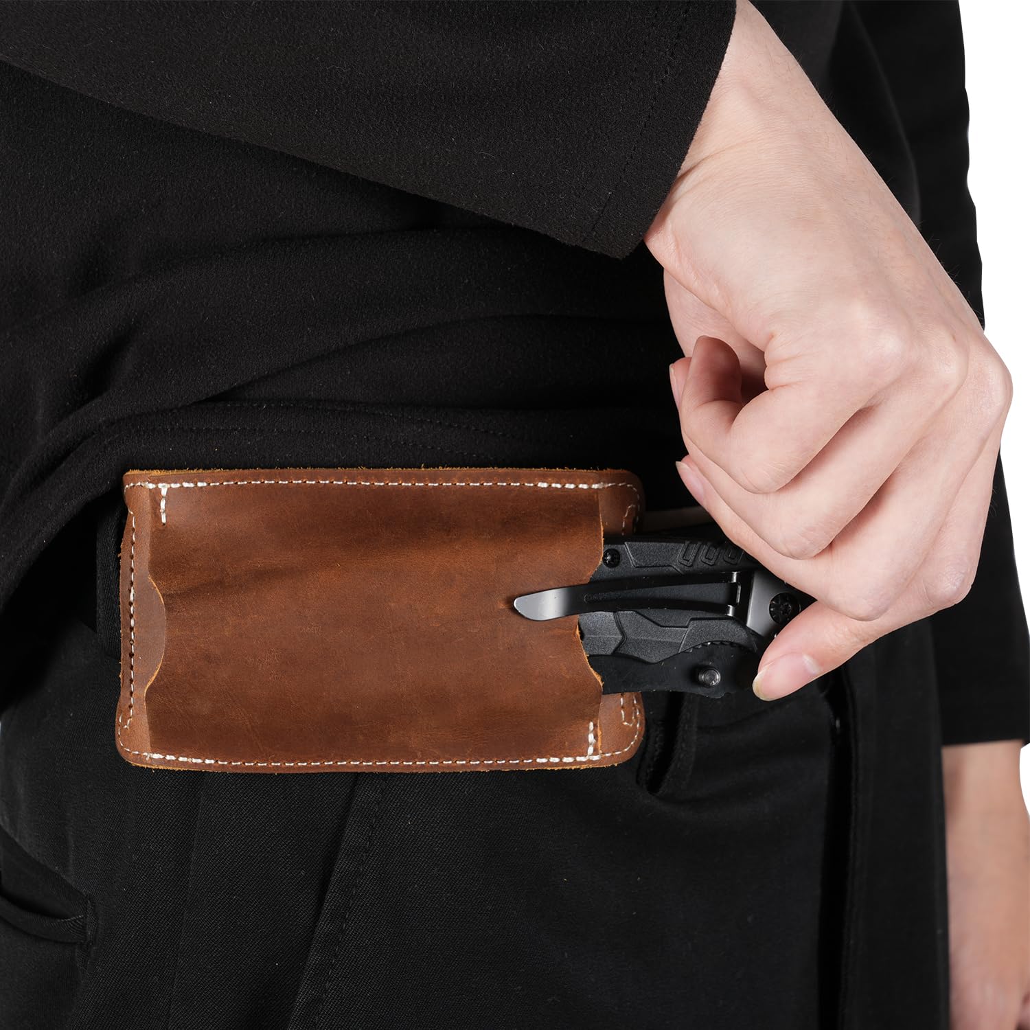 Genuine Leather EDC Folding Kn - огляд і ціна Magnesium Fire Starter