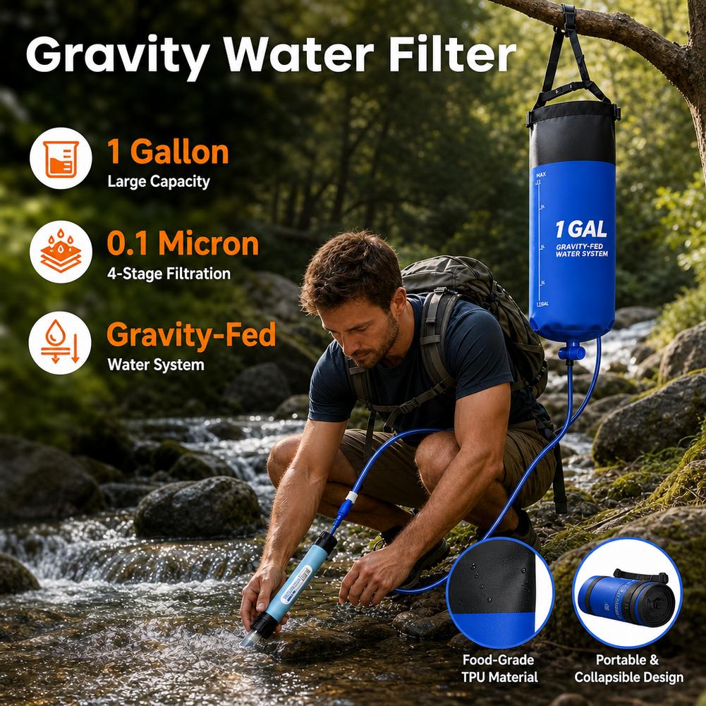 1 Gal Gravity Water Filter Bag - огляд і ціна Bivy Bag Emergency